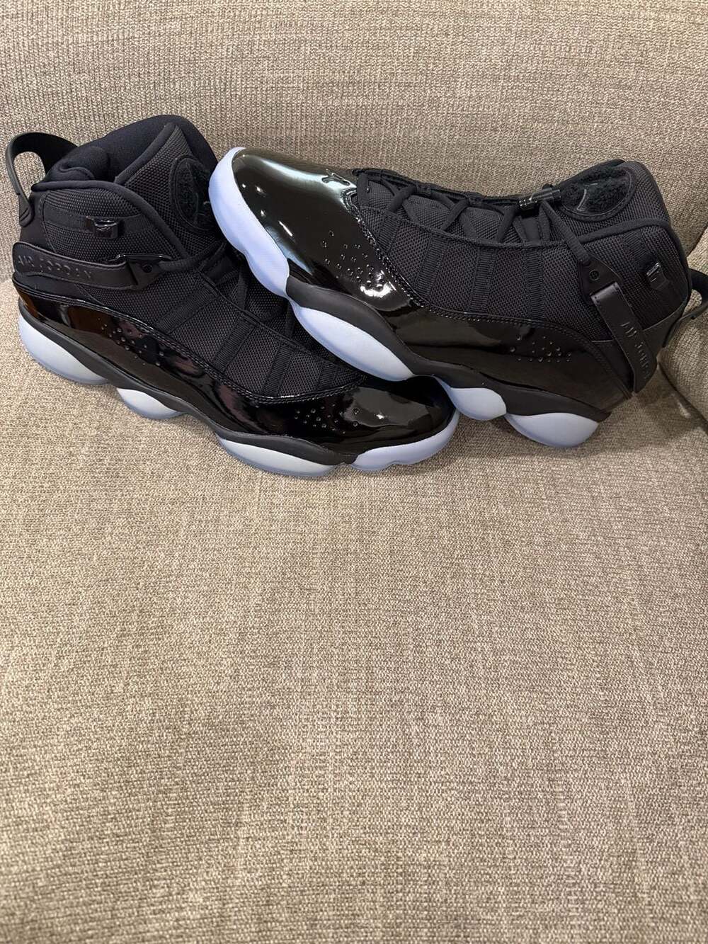 Jordan 6 Rings Black/Black-Black Size 11 (322992-011)